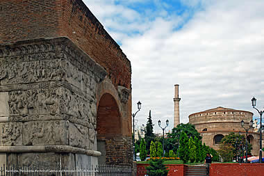 Thessaloniki - The Arch of Galerius and Rotonda
