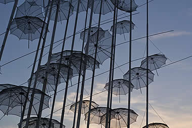 Thessaloniki - Umbrellas Sculpture